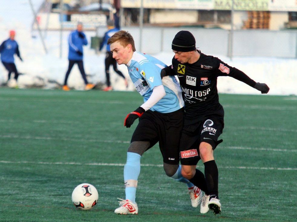 Langenegg-Mittelfeldspieler Patrick Maldoner erzielte ein Doppelpack im Test gegen SC Bregenz. Langenegg-Mittelfeldspieler Patrick Maldoner erzielte ein Doppelpack im Test gegen SC Bregenz.