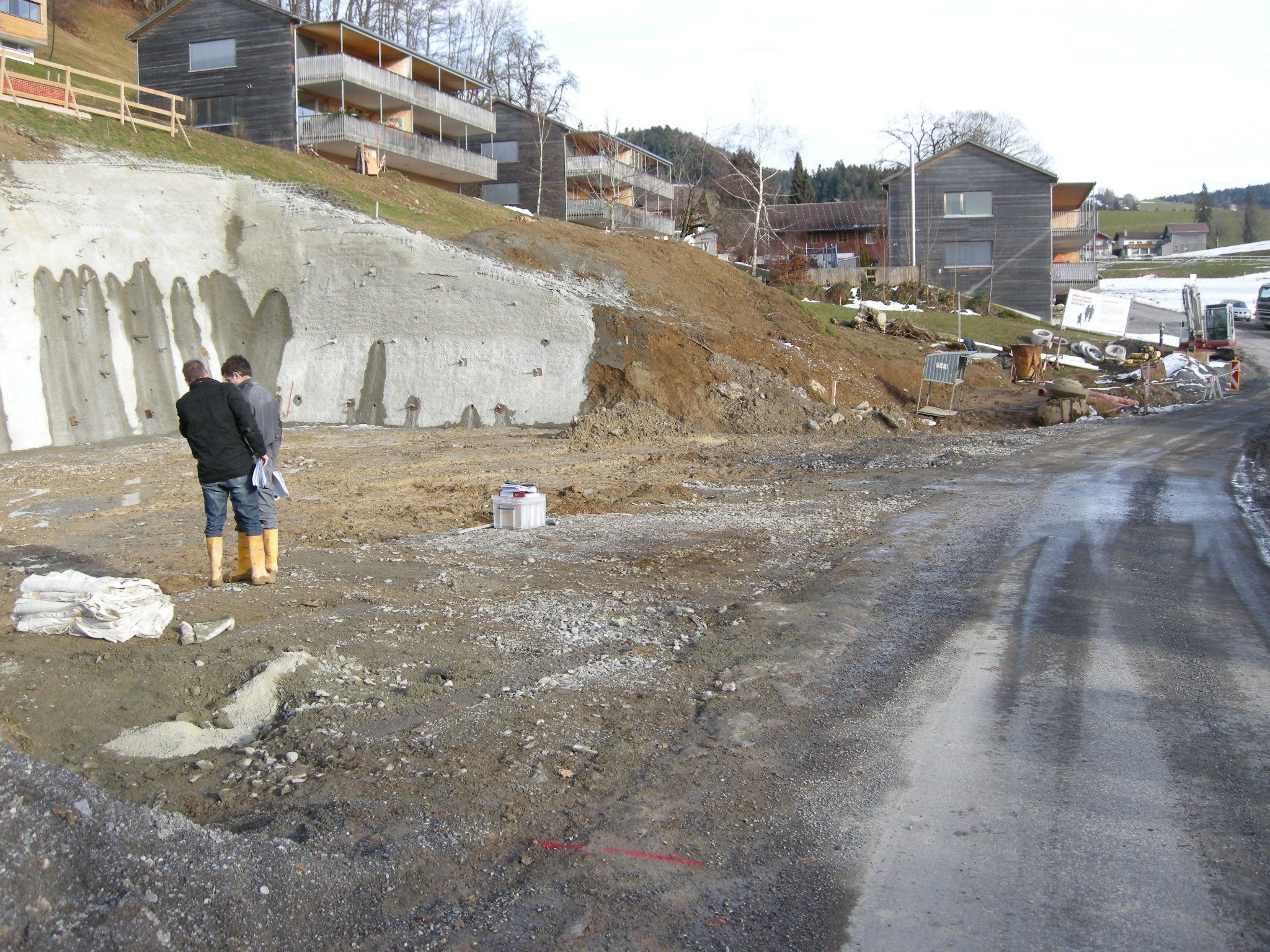 Beginn der Bauarbeiten beim Projekt "Passivhaus-Wohnanlage-Unterstein" in Langenegg Beginn der Bauarbeiten beim Projekt "Passivhaus-Wohnanlage-Unterstein" in Langenegg