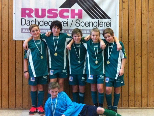 Das siegreiche Alberschwender U13-Team. Das siegreiche Alberschwender U13-Team.