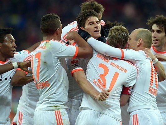 Mario Gomez brachte die Bayern in Führung Mario Gomez brachte die Bayern in Führung
