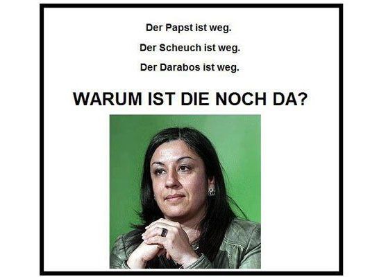 Dieser "Parte-Zettel" von Maria Vassilakou macht gerade auf Facebook die Runde Dieser "Parte-Zettel" von Maria Vassilakou macht gerade auf Facebook die Runde