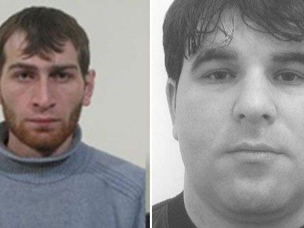 Die Polizei fahndet nach diesen beiden Männern: Aslan S. und Dzimhazi W.