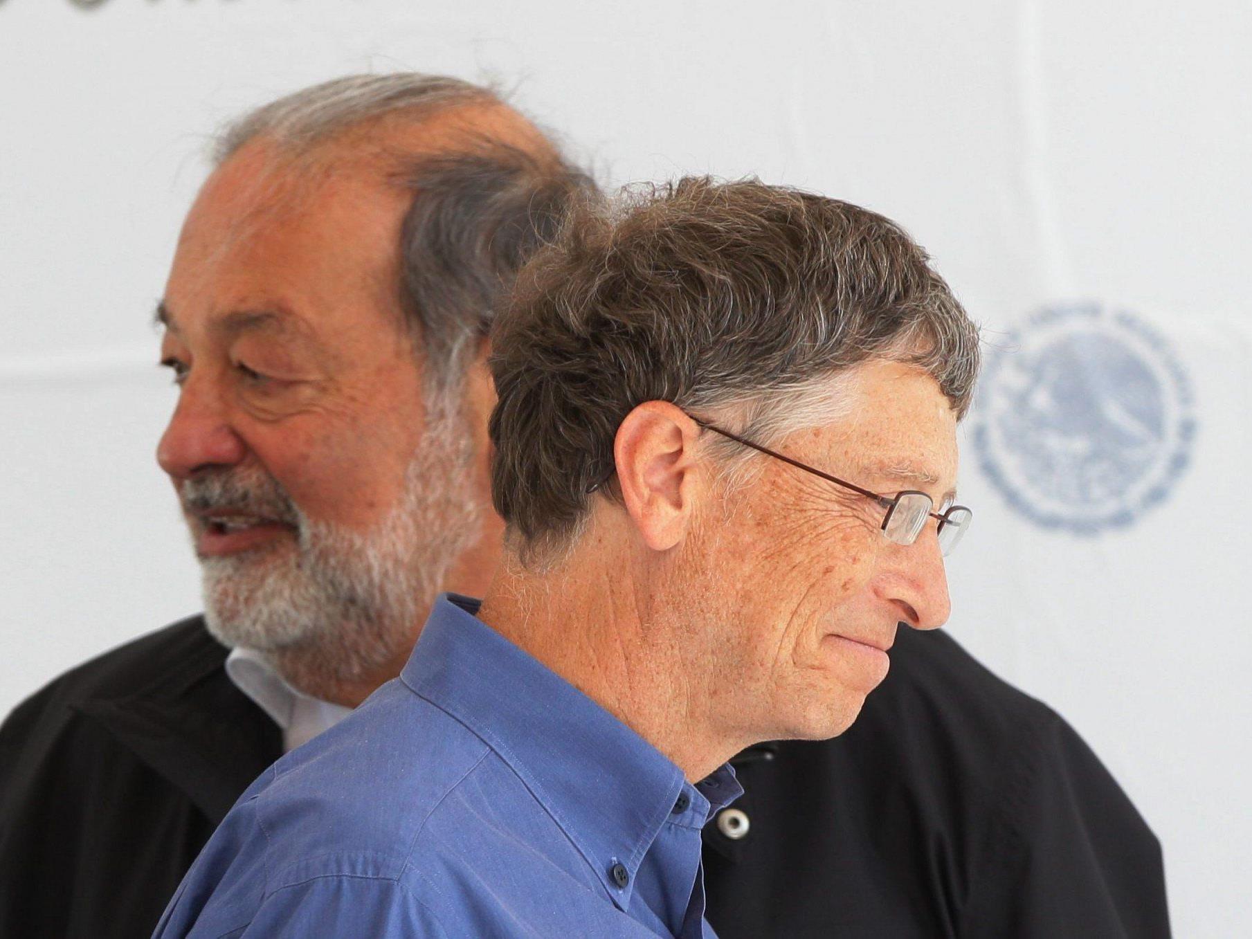 Carlos Slim und Bill Gates unangefochten an der Spitze der Superreichen.