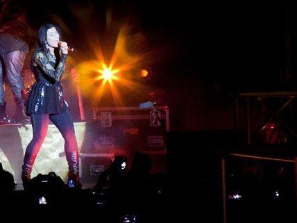 Nelly Furtado gastierte live im Wiener Gasometer.