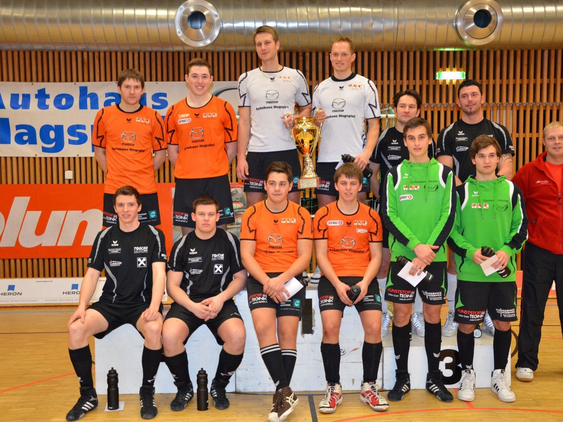 Alle Sieger beim Ö-Cup Finale der Radballer in Höchst. Alle Sieger beim Ö-Cup Finale der Radballer in Höchst.