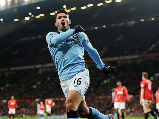 Sergio Aguero nach seinem Siegtreffer Sergio Aguero nach seinem Siegtreffer