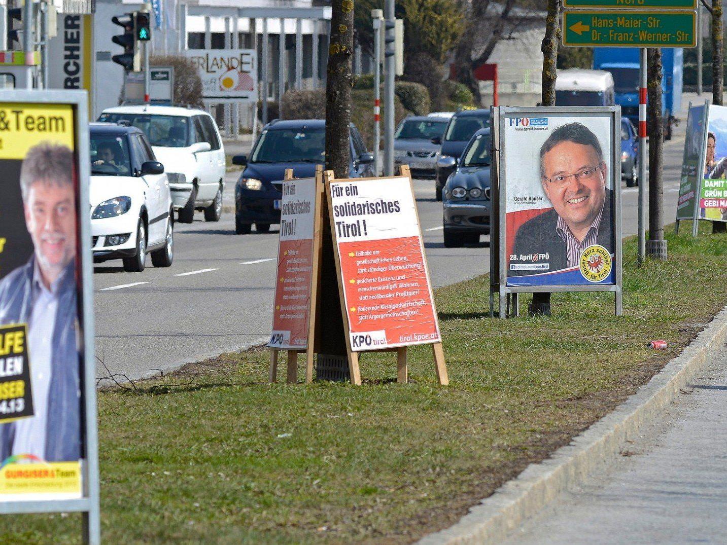 Der Wahlkampf für die Landtagswahl in Tirol hat begonnen.