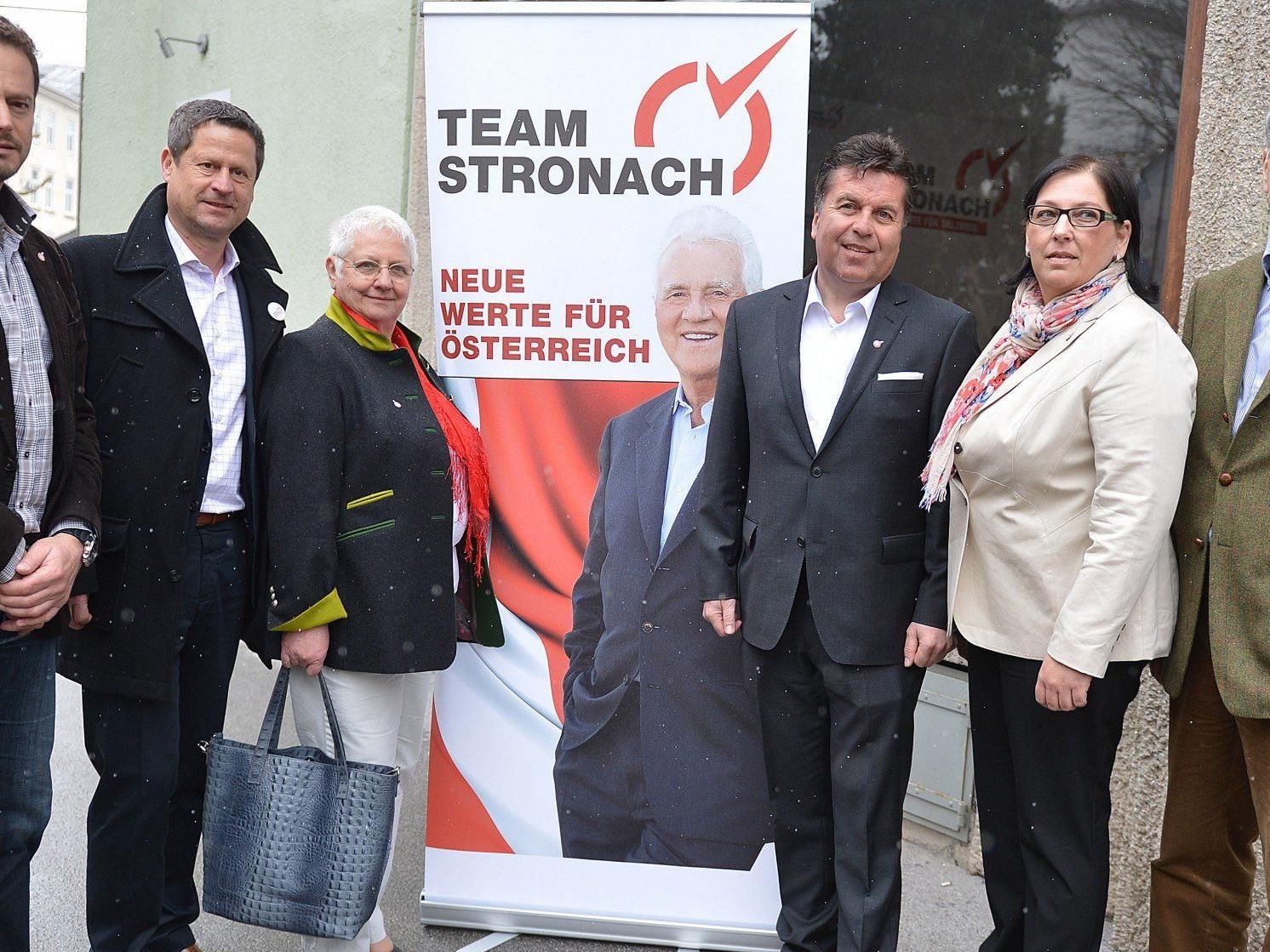 Das Team Stronach hat große Ziele bei der Landtagswahl in Salzburg.