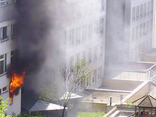 Schwarze Rauchschwaden in der Wohnhausanlage am Friedrich-Engels-Platz in Brigittenau Schwarze Rauchschwaden in der Wohnhausanlage am Friedrich-Engels-Platz in Brigittenau
