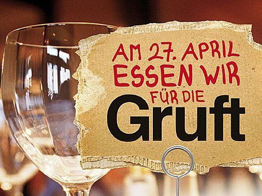 An der Aktion "Essen für die Gruft" nehmen über 200 Wiener Lokale teil An der Aktion "Essen für die Gruft" nehmen über 200 Wiener Lokale teil