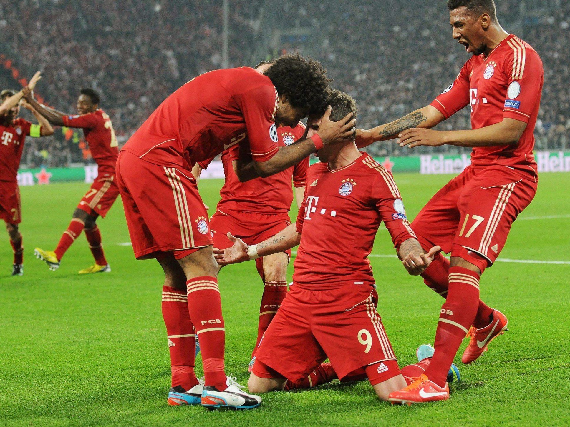 Bayern München und FC Barcelona komplettierten CL-Halbfinale. Bayern München und FC Barcelona komplettierten CL-Halbfinale.