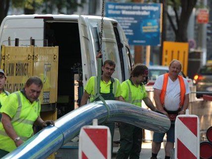 MA 31: Rohrnetzoffensive am Gürtel wird 2013 fortgesetzt!