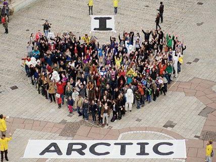 In Wien wurde am Samstag ein Zeichen zum Schutz der Arktis gesetzt.