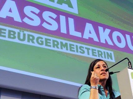 Kämpferisch gab sich Maria Vassilakou am Samstag in Wien.