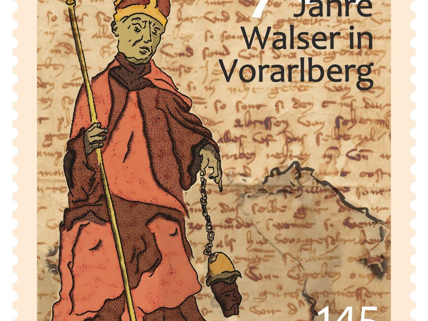 Erstausgabe der Walser Briefmarke am 29. Mai beim Sonderpostamt in Laterns. Erstausgabe der Walser Briefmarke am 29. Mai beim Sonderpostamt in Laterns.