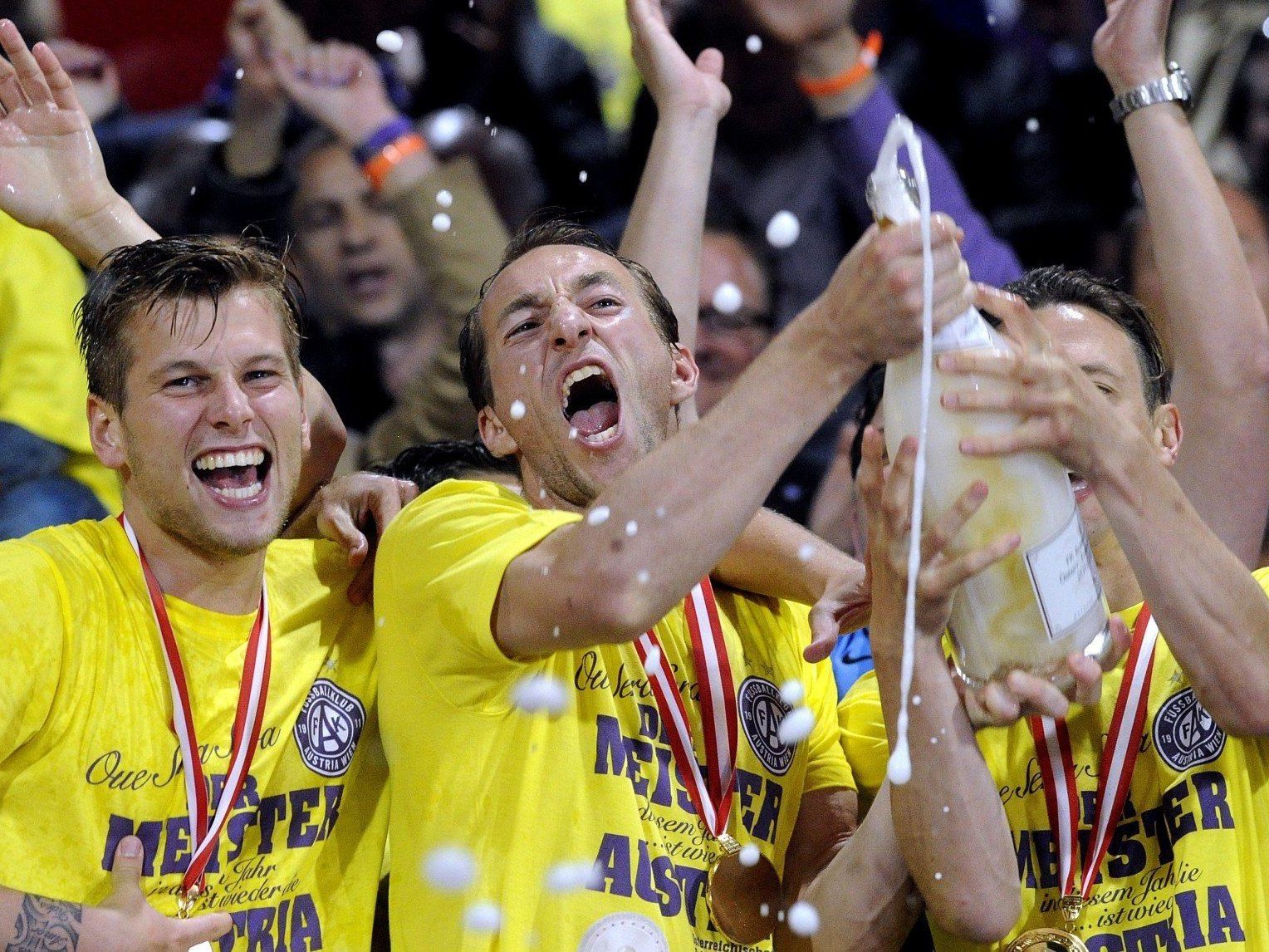 Austria Wien: Am Mittwoch wurde in Favoriten der Meistertitel gewonnen. Austria Wien: Am Mittwoch wurde in Favoriten der Meistertitel gewonnen.