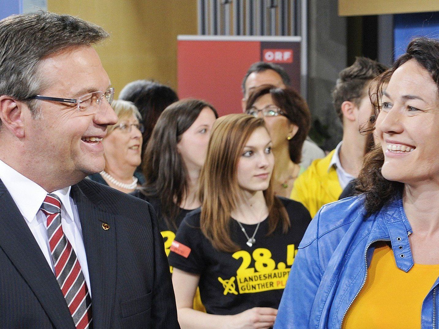Günther Platter und Ingrid Felipe: Schwarz-grün regiert Tirol. Günther Platter und Ingrid Felipe: Schwarz-grün regiert Tirol.