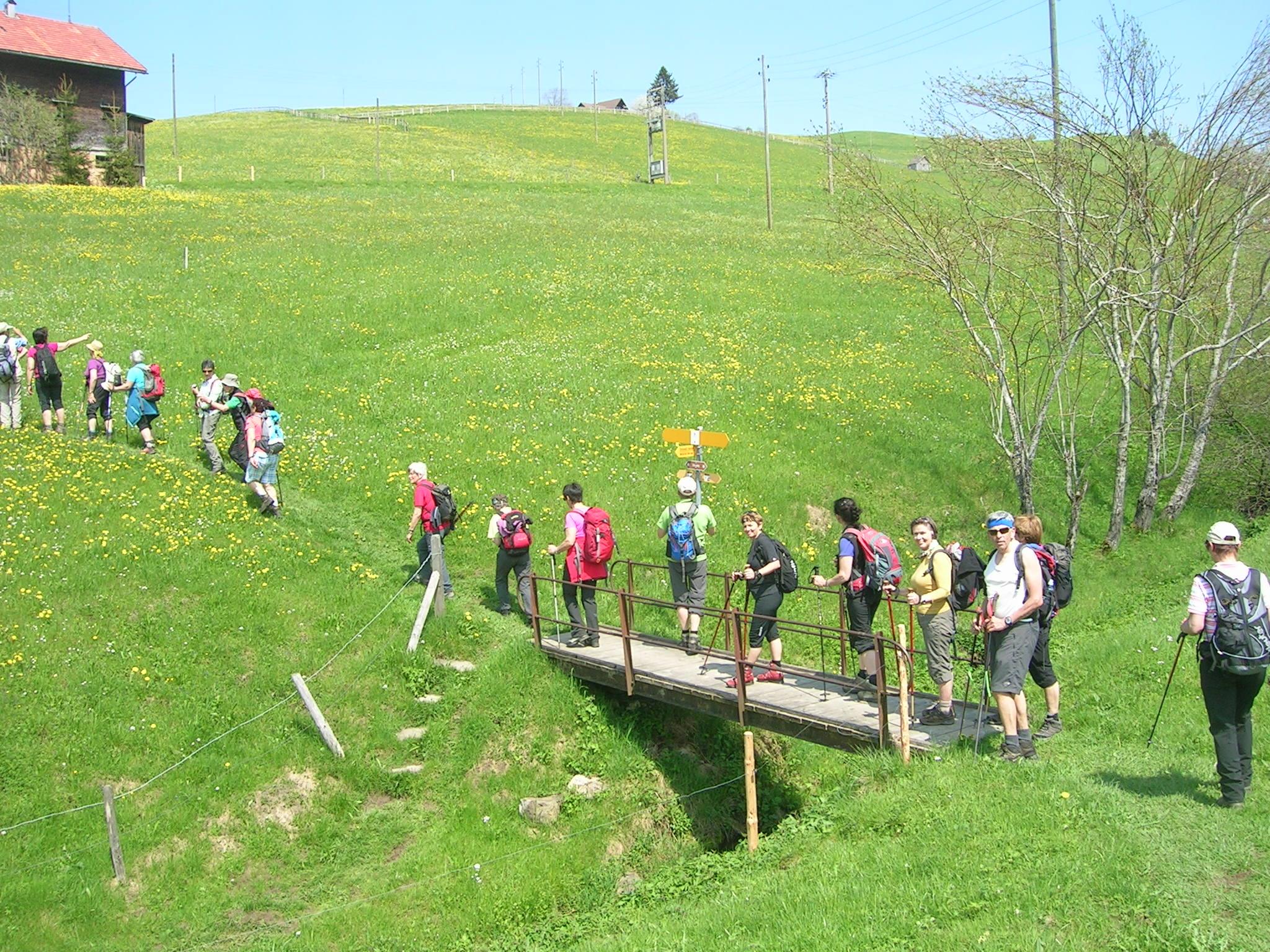 Bei der letzten Tour: Aufstieg zur Hundwiler Höhi im Appenzell