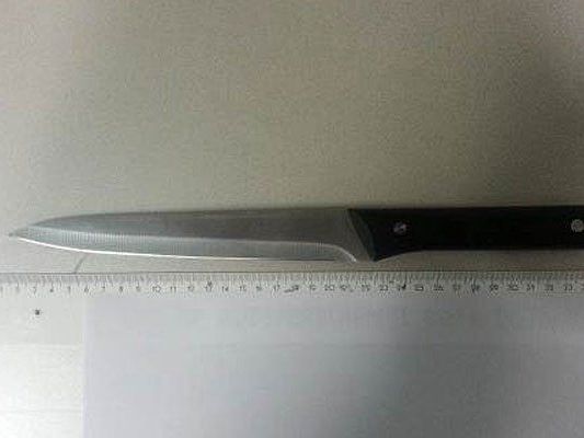 Mit diesem Messer hantierte der betrunkene Mann in Währing Mit diesem Messer hantierte der betrunkene Mann in Währing