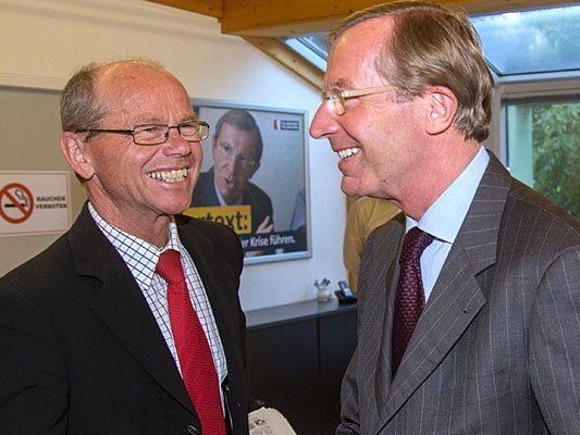 ÖVP-Landesparteichef Wilfried Haslauer (r.) und der Halleiner Bürgermeister Christian Stöckl ÖVP-Landesparteichef Wilfried Haslauer (r.) und der Halleiner Bürgermeister Christian Stöckl