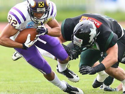 Gekonnter Sieg der Vikings gegen die Danube Dragons. Gekonnter Sieg der Vikings gegen die Danube Dragons.