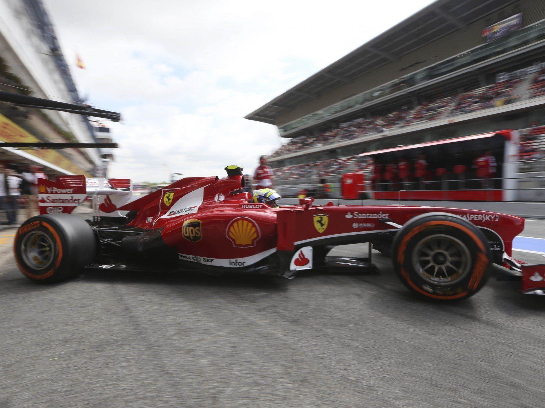 Ferrari-Pilot Felipe Massa beim Abschlusstraining in Barcelona der Schnellste.