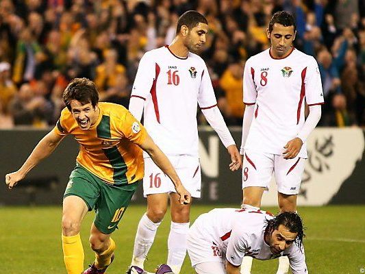 Robbie Kruse jubelt mit den "Socceroos" Robbie Kruse jubelt mit den "Socceroos"
