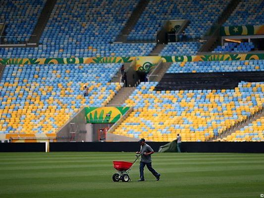 Im Maracana-Stadion wird letzte Hand angelegt Im Maracana-Stadion wird letzte Hand angelegt