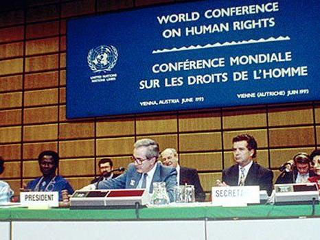 Rückblick: Zweite Weltkonferenz über Menschenrechte 1993 in Wien.