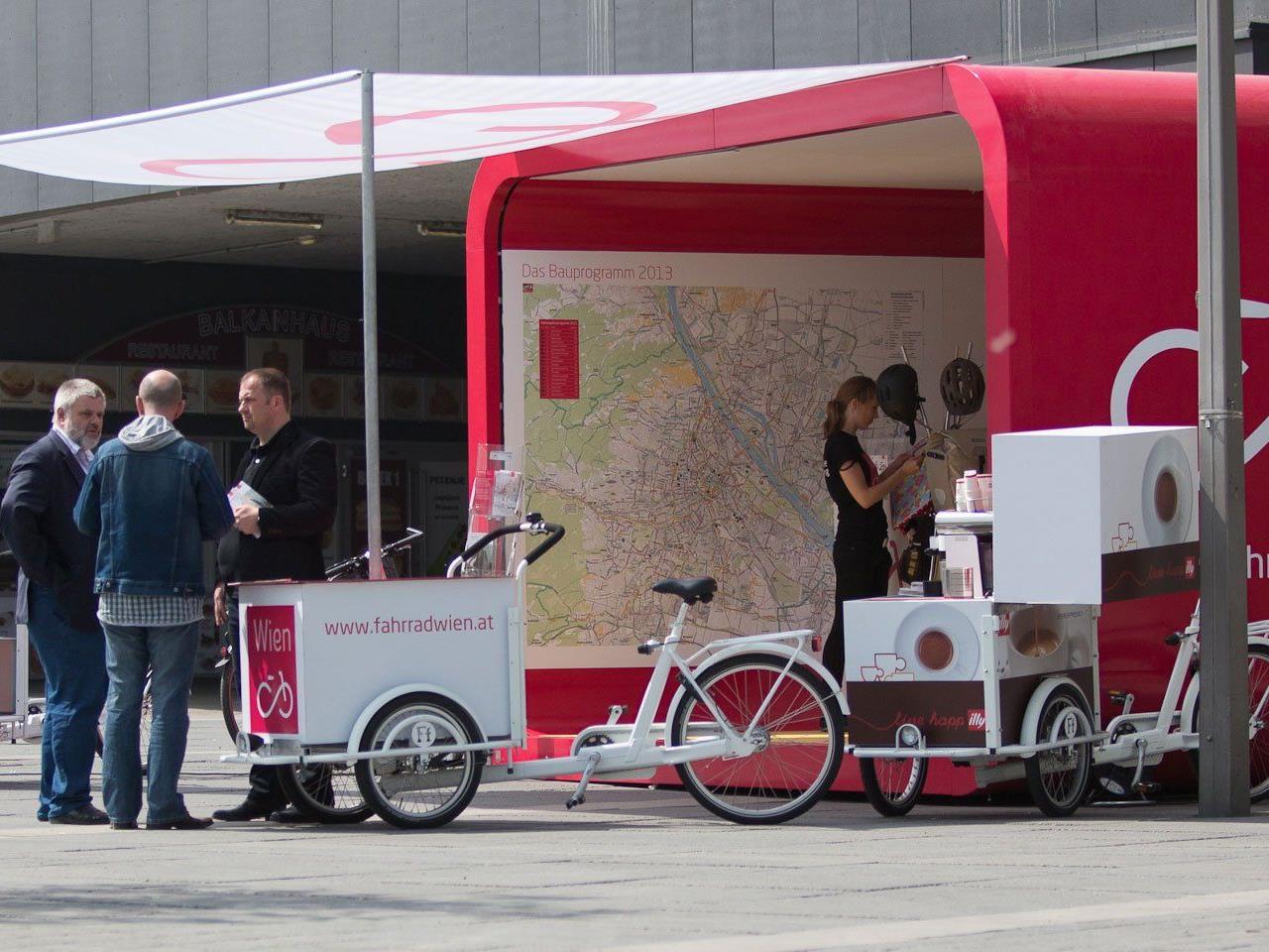 Vom 18. bis 22. Juni gastiert das Fahrradhaus beim Einkaufszentrum Wien-Mitte The Mall.