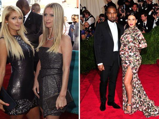 Paris und Nicky Hilton, links. Rechts: Kim Kardashian machte kürzlich mit ihrem eigenartigen Modestil Schlagzeilen. Paris und Nicky Hilton, links. Rechts: Kim Kardashian machte kürzlich mit ihrem eigenartigen Modestil Schlagzeilen.