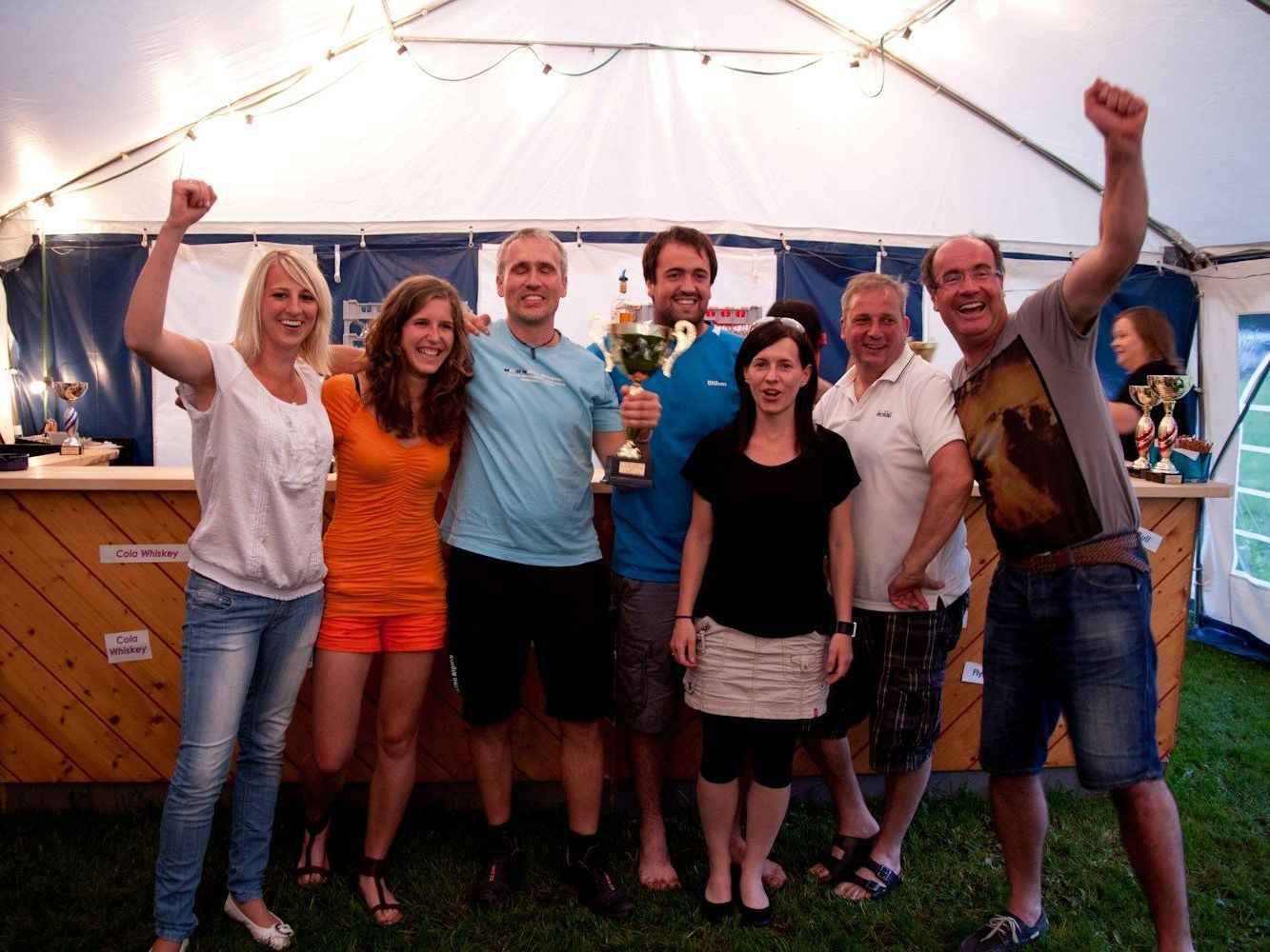 Das Siegerteam vom TC Au. Das Siegerteam vom TC Au.