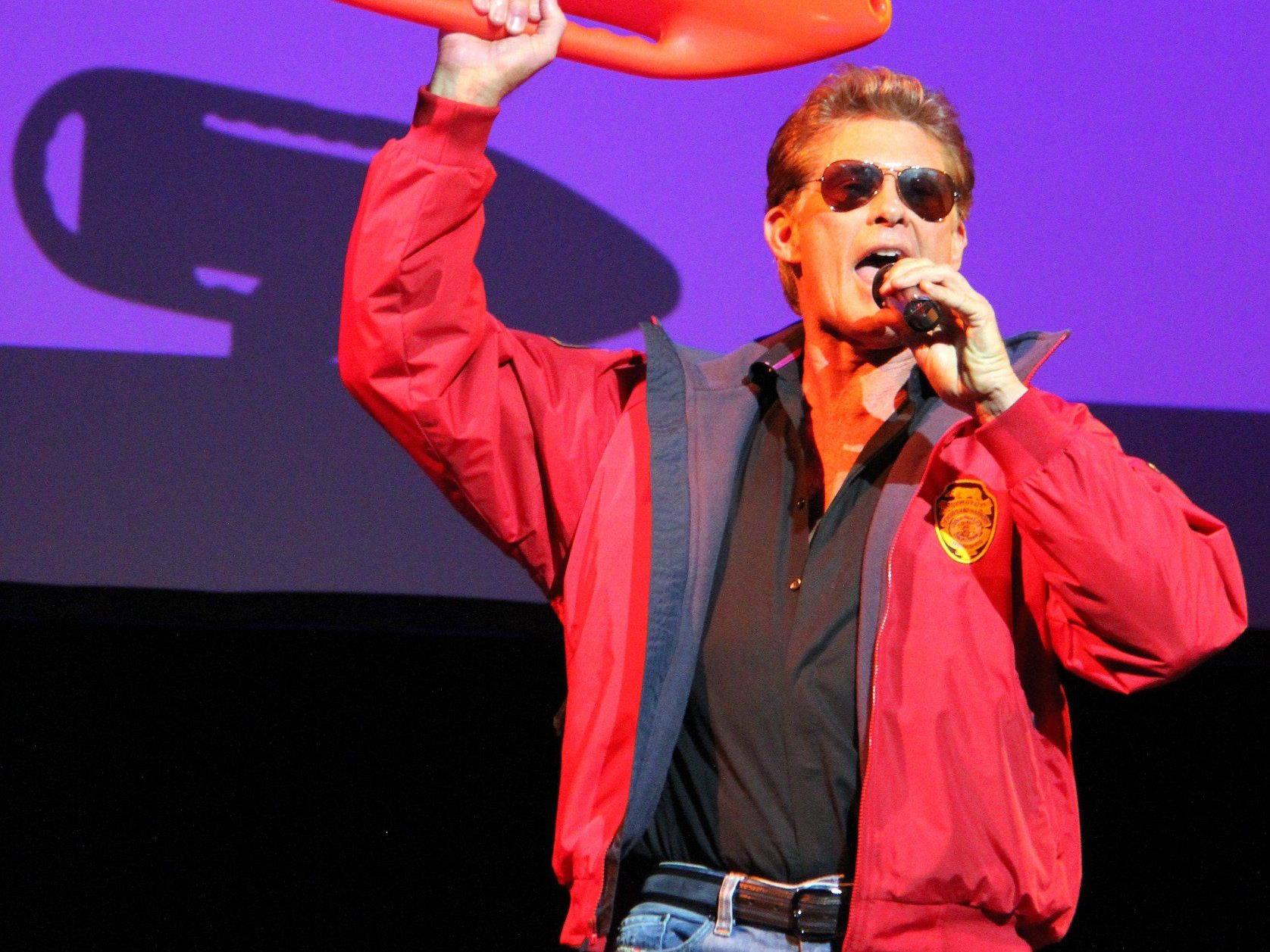 David "The Hoff" Hasselhoff in Action.