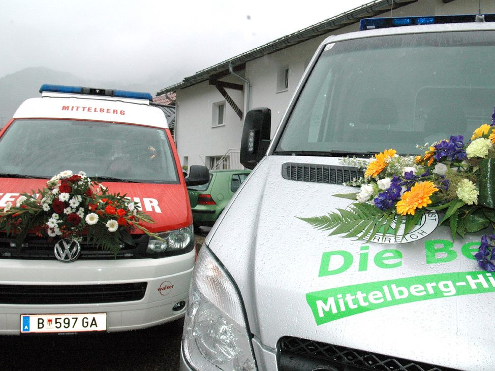 Mittelberg: Fahrzeugweihe im Doppelpack Mittelberg: Fahrzeugweihe im Doppelpack