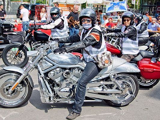 Demonstration "Mehr Rechte für Biker" in Wien