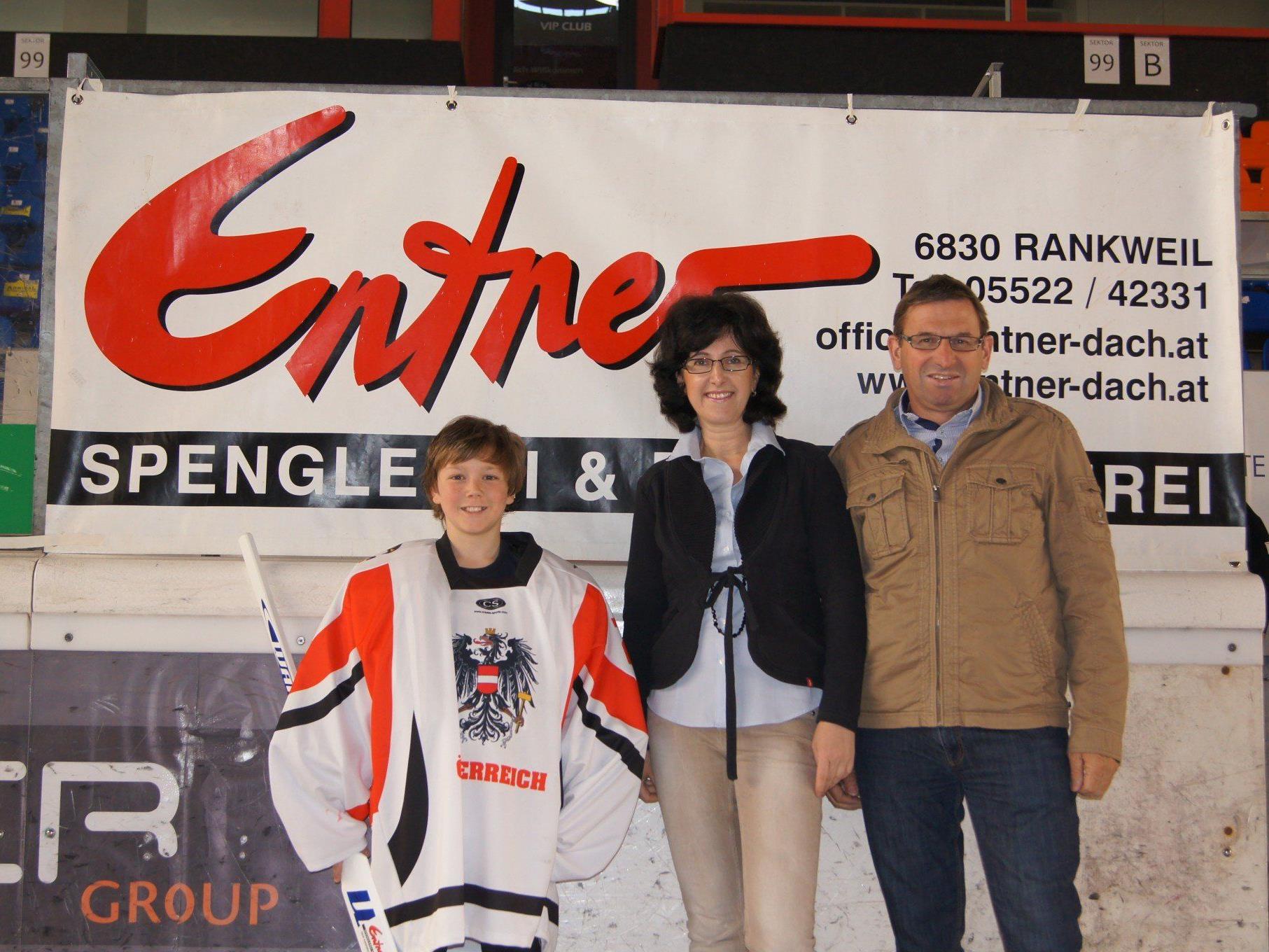 Die Firma Entner Spenglerei unterstützt das Talent Felix Beck bei seinem sportlichen Werdegang.