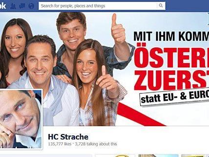 H. C. Strache litt unter einer zeitweiligen Facebook-Sperre