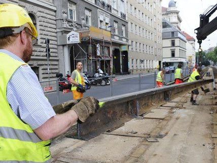 Auf der Großbaustelle in der Währinger Straße haben die Arbeiten bereits begonnen.