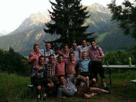 Die FC Schruns Truppe in Au Die FC Schruns Truppe in Au