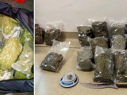 Fast 15 Kilo Marihuana konnten sichergestellt werden. Fast 15 Kilo Marihuana konnten sichergestellt werden.