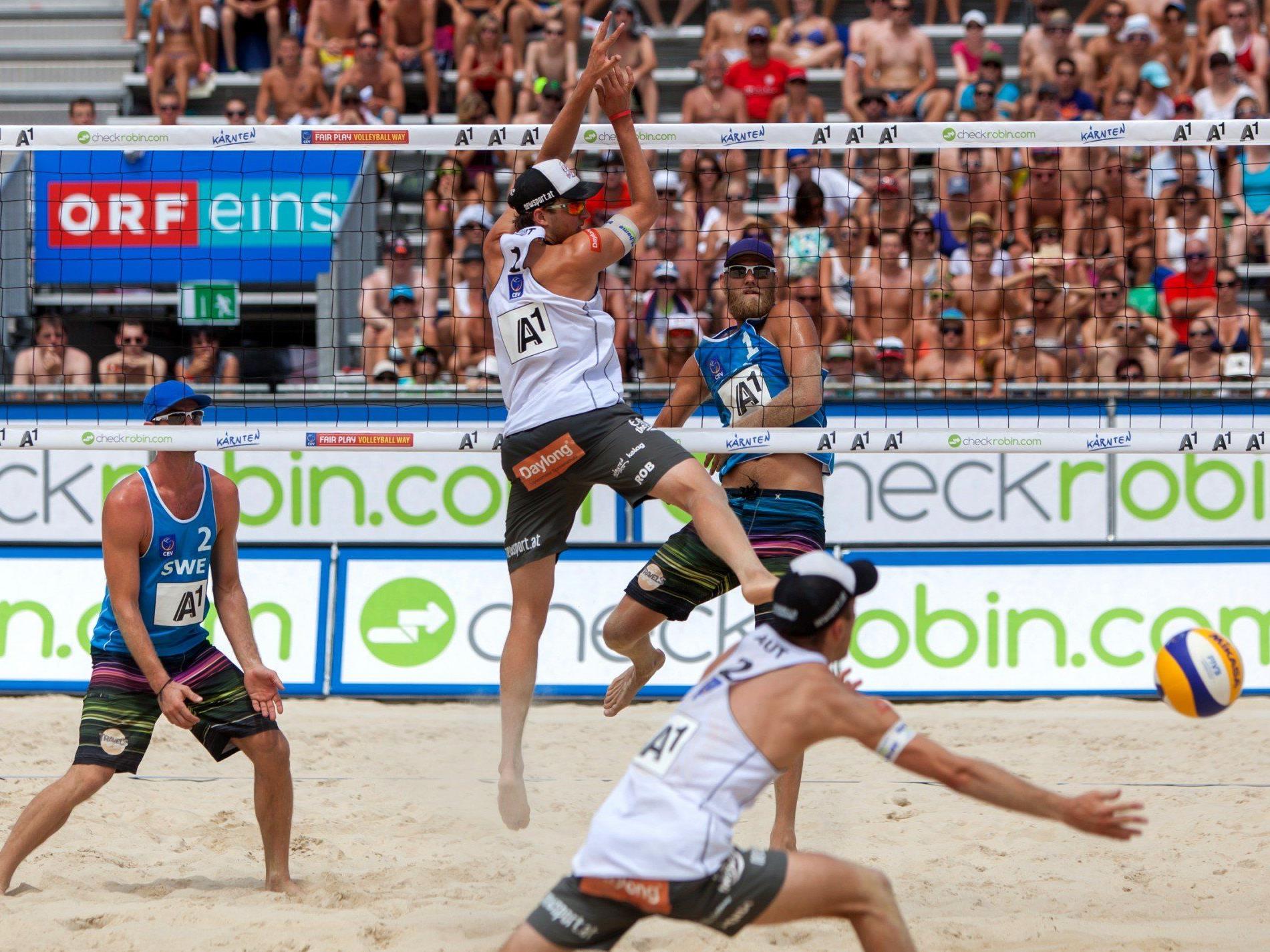 Beach-Volleyball: Huber/Seidl mit 1. Sieg - Jirak/Plesiutschnig out