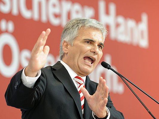Bundeskanzler Werner Faymann präsentiert das Wahlprogramm Bundeskanzler Werner Faymann präsentiert das Wahlprogramm
