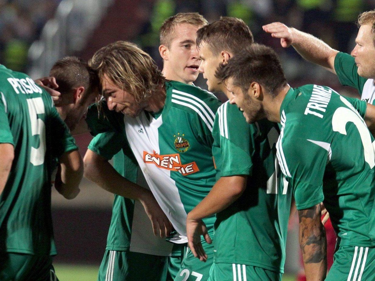 Rapid WIen steht nach dem 2:0Erfolg über DIla Gori in der Europa League-Gruppenphase. Rapid WIen steht nach dem 2:0Erfolg über DIla Gori in der Europa League-Gruppenphase.