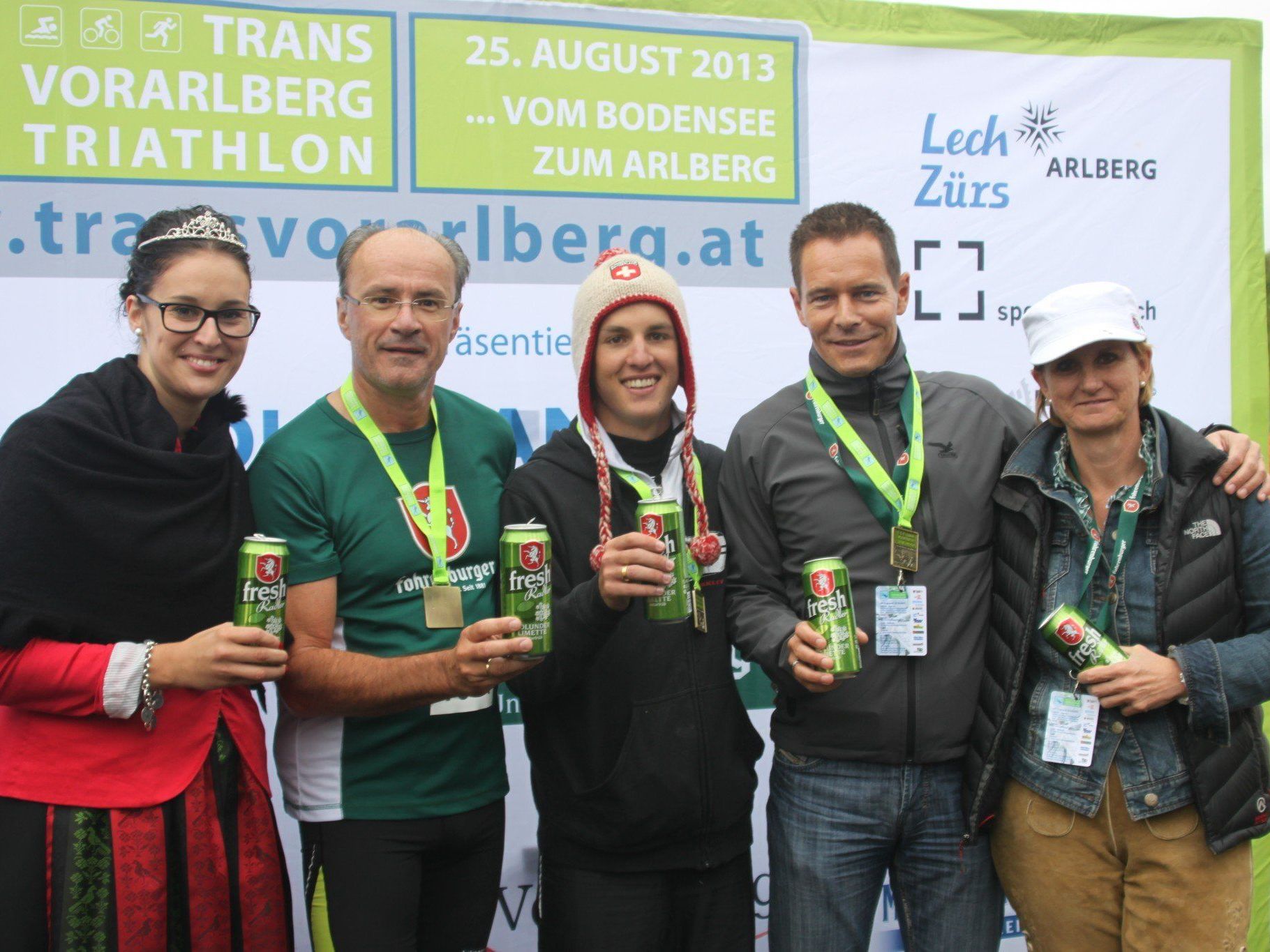 Erfolgreiche Fohrenburger Einhorn-Staffel beim Trans Vorarlberg Triathlon 2013. Erfolgreiche Fohrenburger Einhorn-Staffel beim Trans Vorarlberg Triathlon 2013.