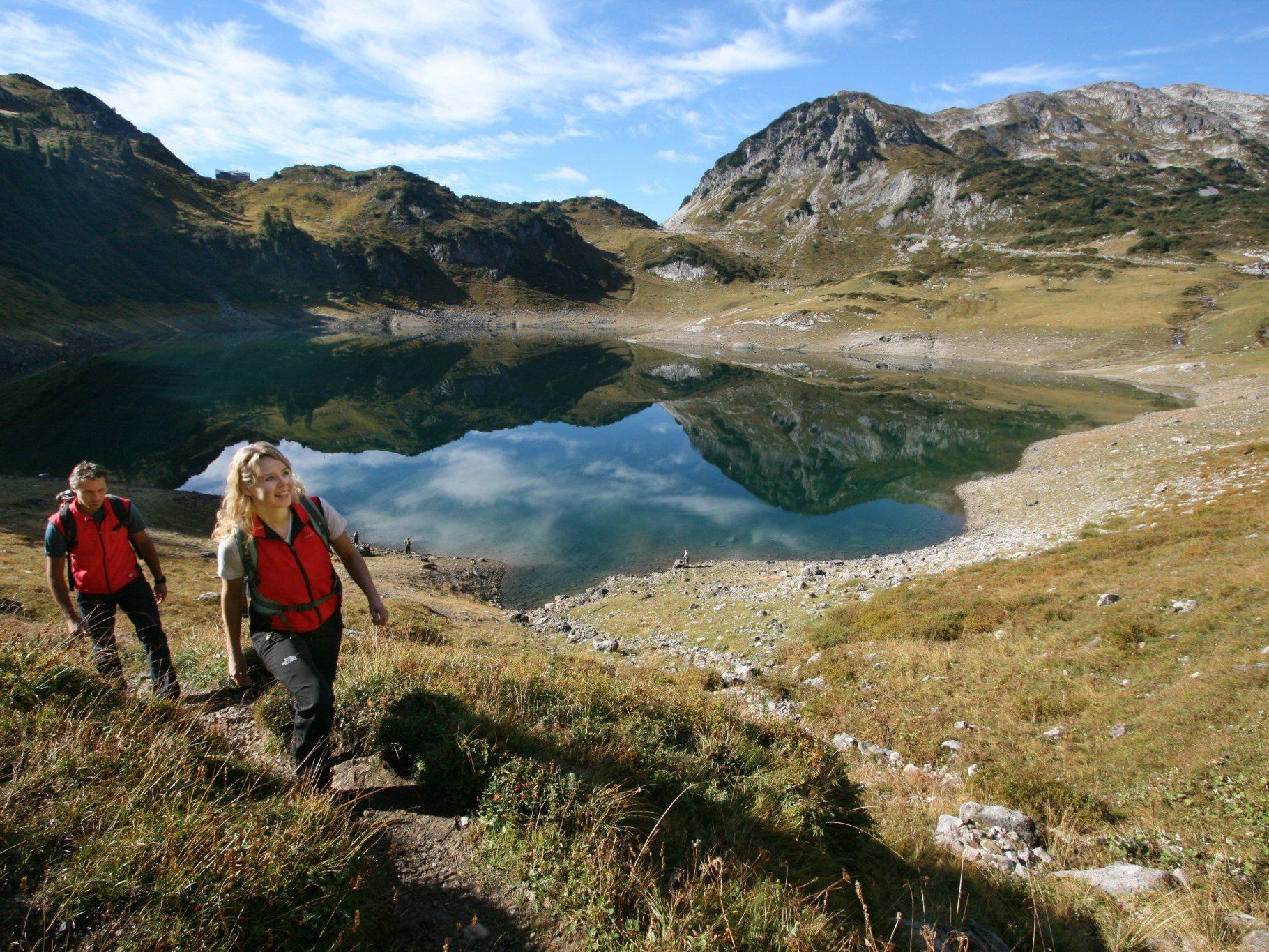 Formarinsee auf dem Lechweg. Formarinsee auf dem Lechweg.