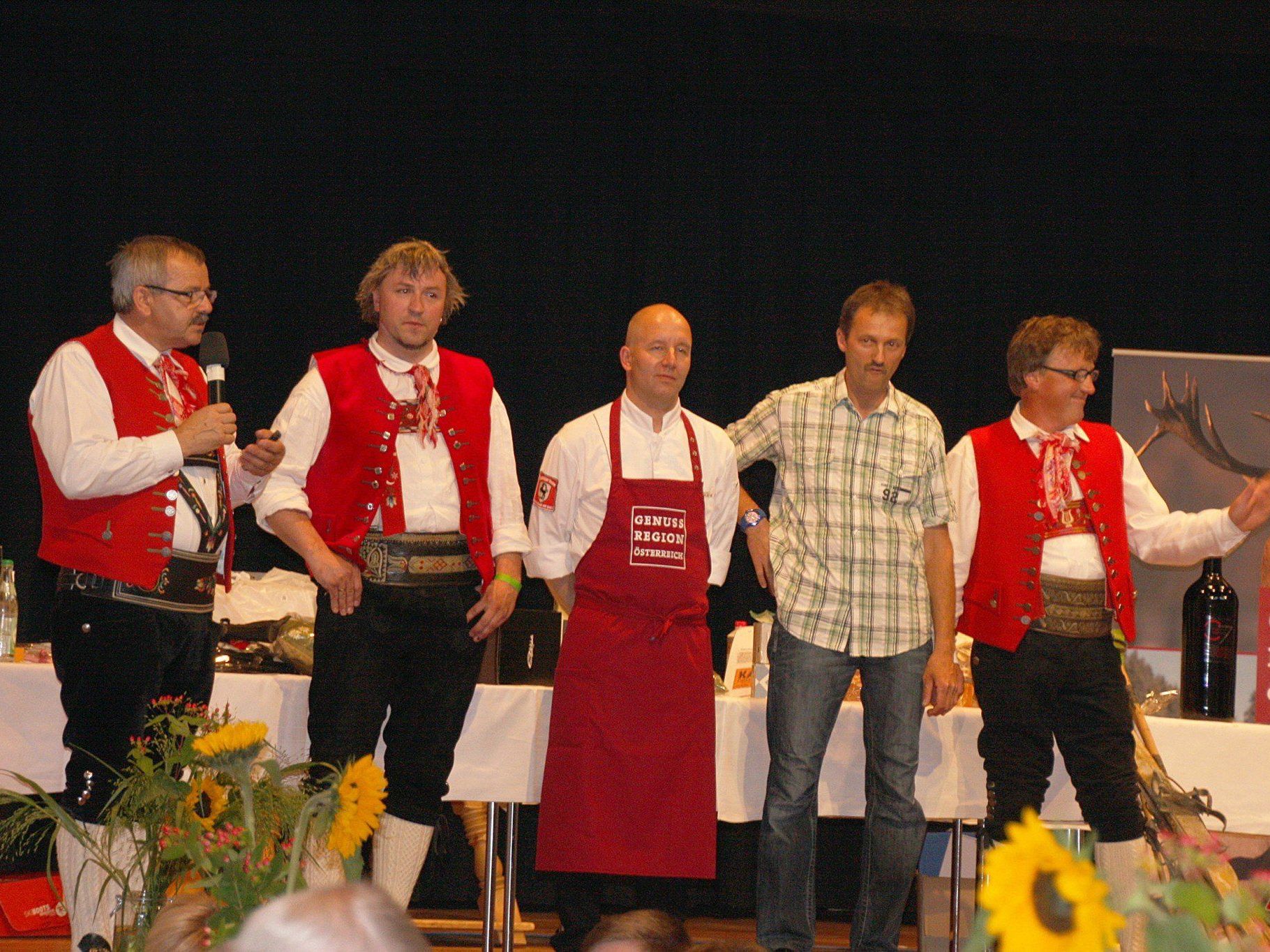 Bgm. Haid, Genusswirt J.Riezler, Organisatoren J.Denk, R. Fischer, H. Edlinger Bgm. Haid, Genusswirt J.Riezler, Organisatoren J.Denk, R. Fischer, H. Edlinger