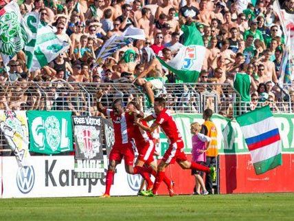 Gegen die Admira setzte es die erste Meisterschaftsniederlage für Rapid Gegen die Admira setzte es die erste Meisterschaftsniederlage für Rapid