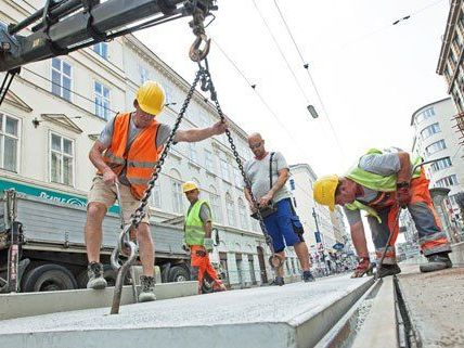 Die Währinger Straße ist derzeit eine Großbaustelle. Die Währinger Straße ist derzeit eine Großbaustelle.