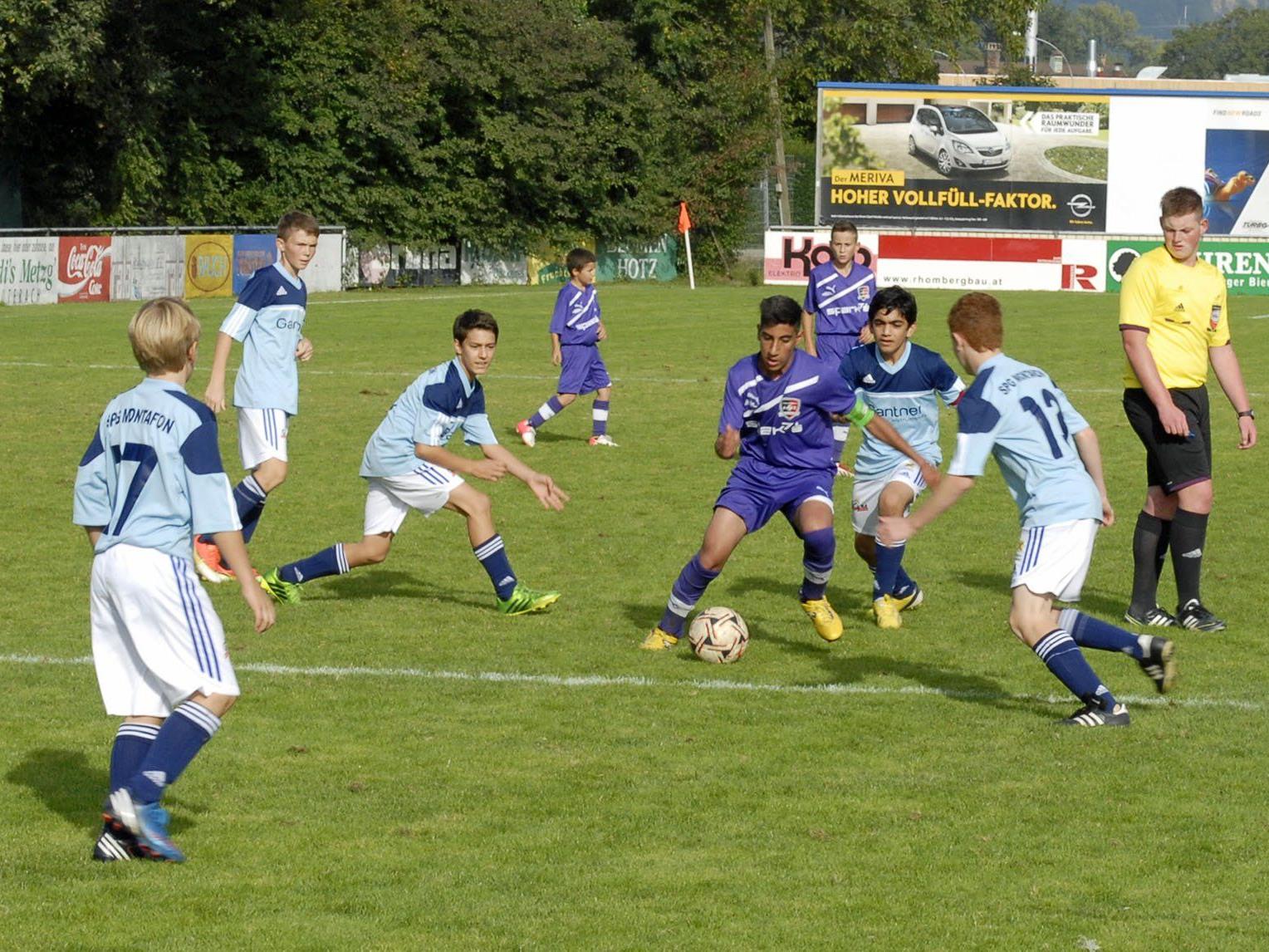 Das Spiel gegen die Viktoria in Bregenz verlief für die SPG Montafon U14 nicht nach Wunsch.