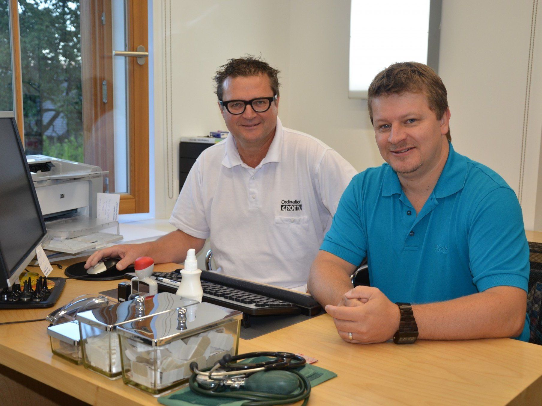 Dr. Karl Heinz Grotti (li) und Dr. Stefan Beer mit neuer Praxisgemeinschaft in Weiler Dr. Karl Heinz Grotti (li) und Dr. Stefan Beer mit neuer Praxisgemeinschaft in Weiler